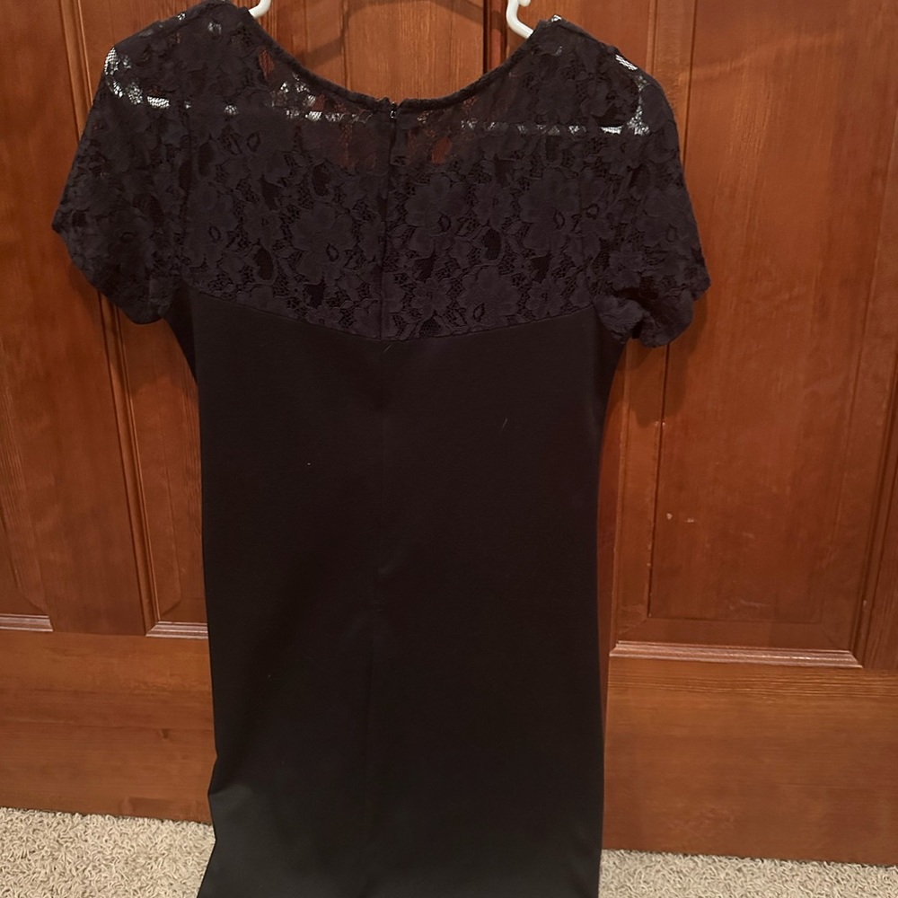 Black top lace dress